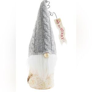 Mud Pie Birch log wood GNOME NWT